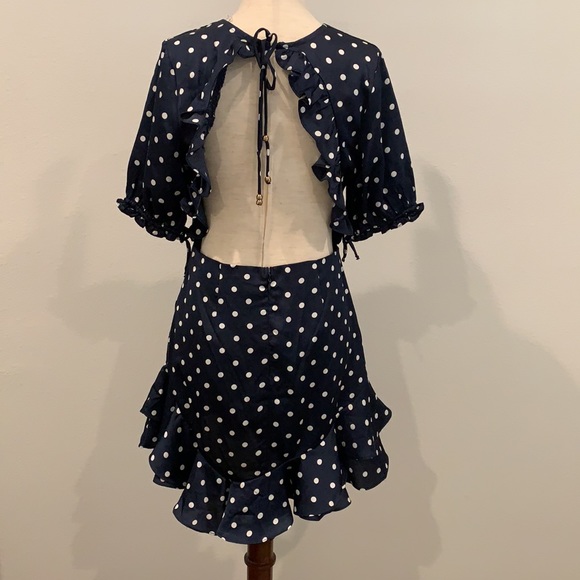 Angel Biba Blue Polka Dot Dress - Picture 7 of 13